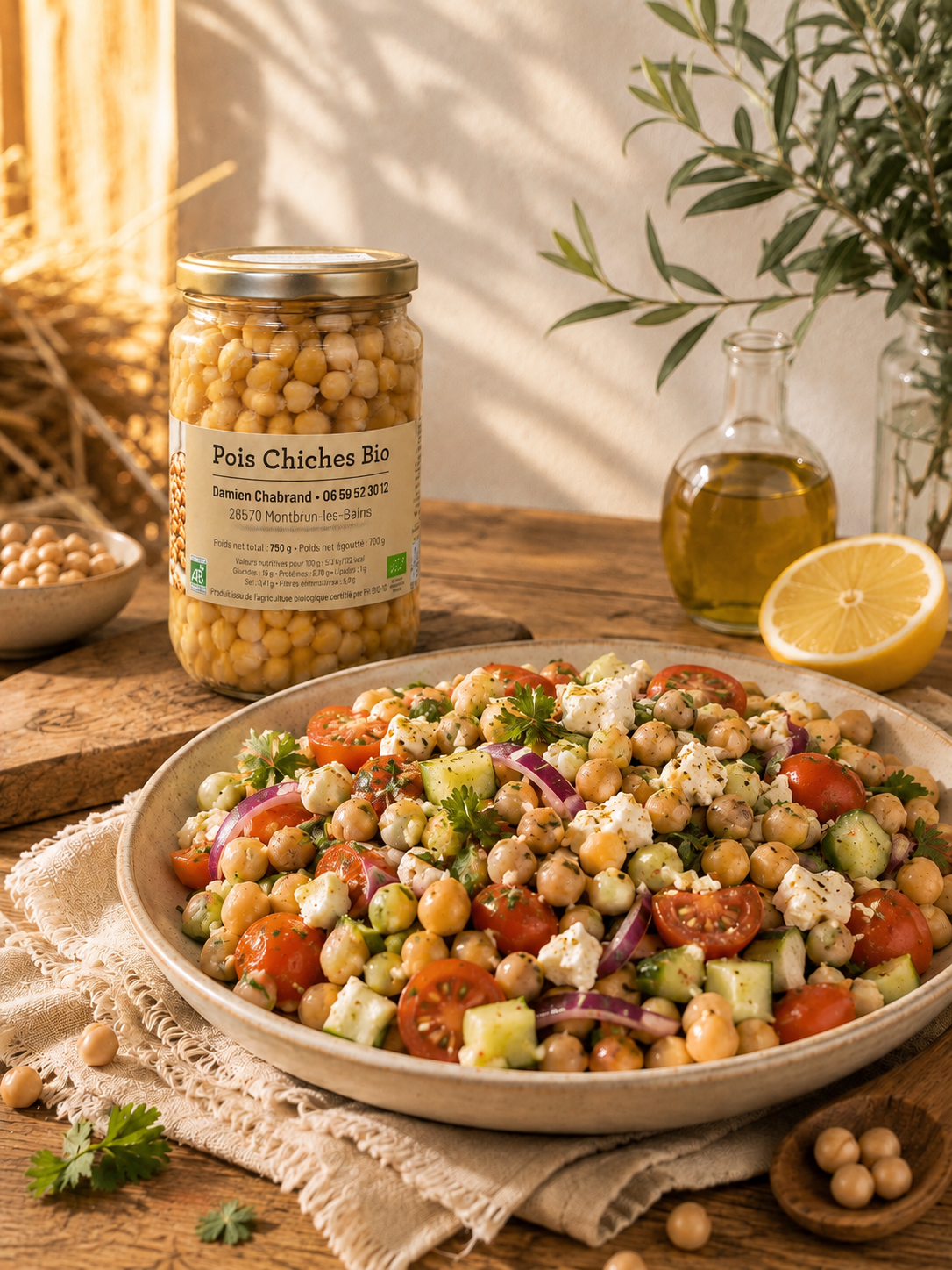 Pois Chiche Cuisiné en Bocal