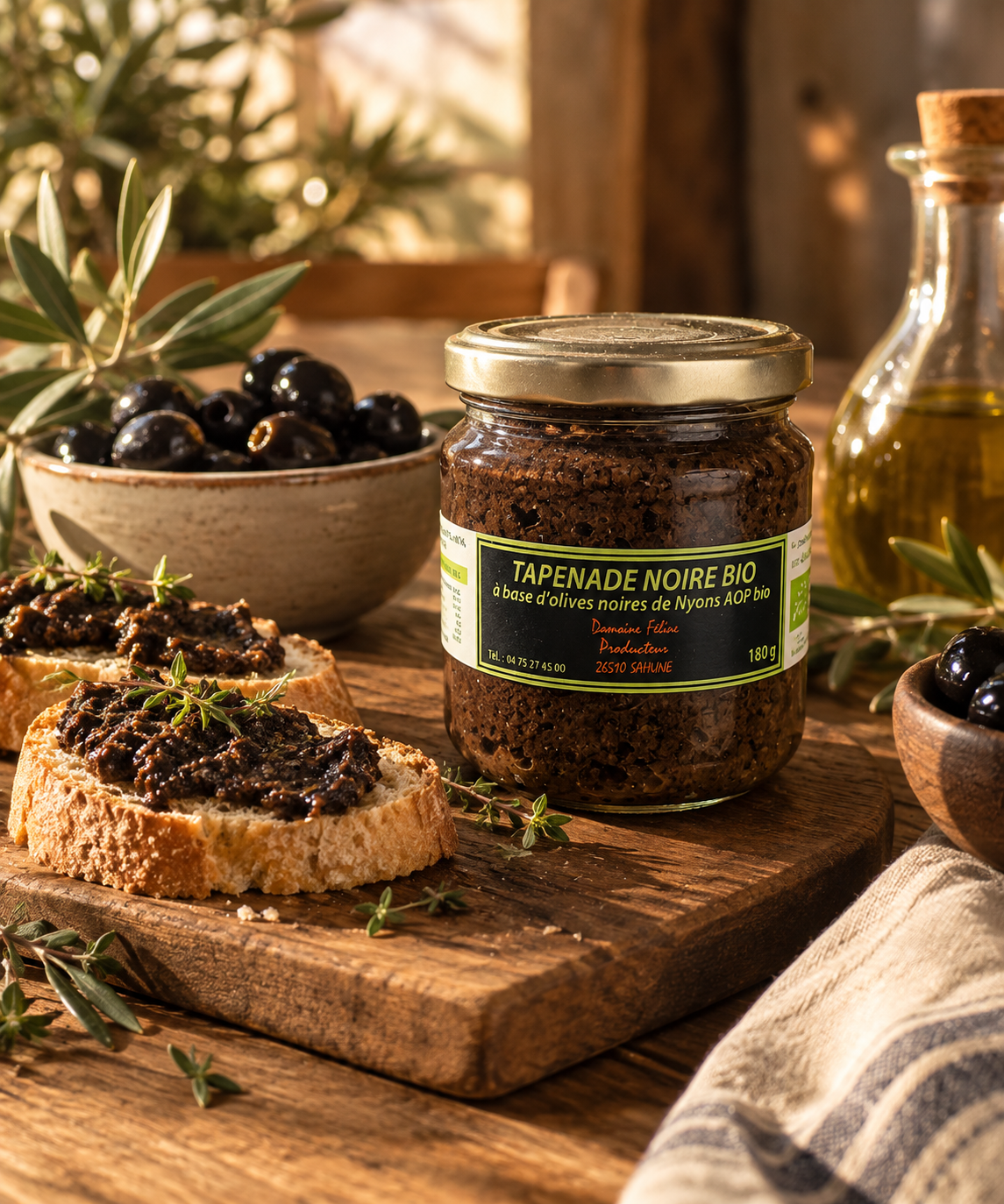 Tapenade noire bio